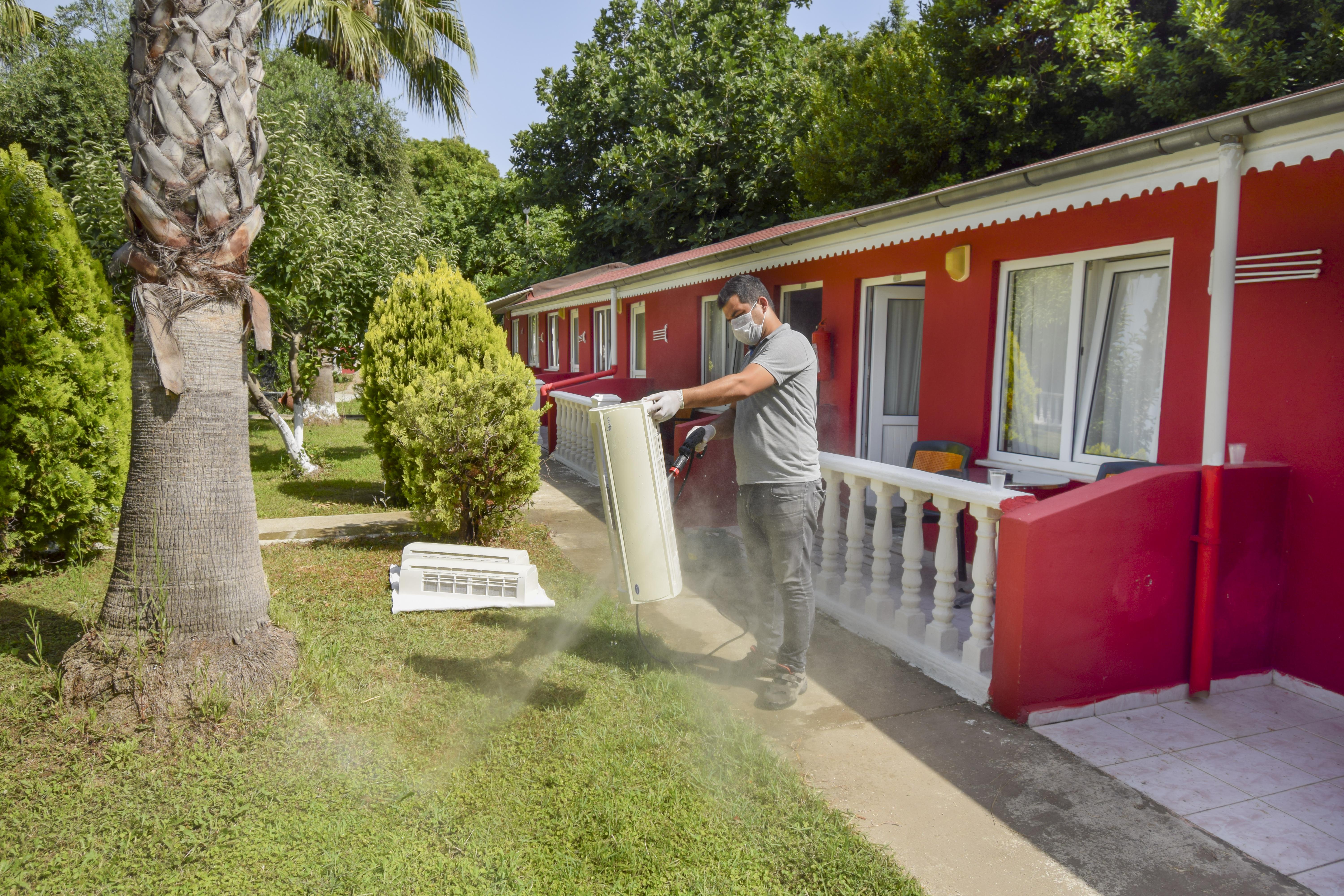 Altinkum Bungalows Side Exterior foto